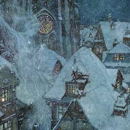 The Snow Queen Pl 2 by Edmund Dulac