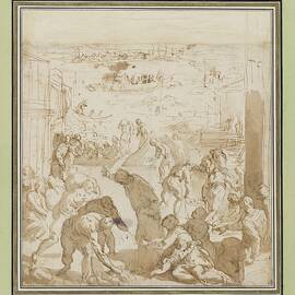 The Venetians Defend Themselves Against The Siege Of Pippin by Jacopo Palma Il Giovane
