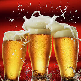 Three Beer Glasses by Jack Andersen
