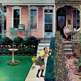Tidy And Sloppy Neighbors by John Falter