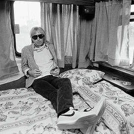 Tom Petty Poses In His Tour Bus by George Rose