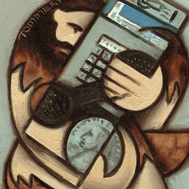 Tommervik Caveman Payphone  Art Print by Tommervik