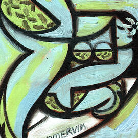 Tommervik Hawaiian Surfer Girl Art Print by Tommervik