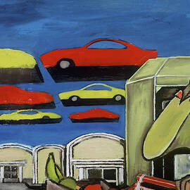  South Beach Miami Grocery Store Parking Lot Art Print by Tommervik