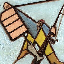 Fisherman Showing off His Catch Art Print by Tommervik