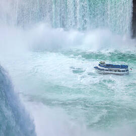 Tour Boat, Niagara Falls, New York by Claudia Uripos