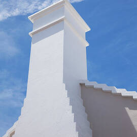 Traditional Roof And Chimney, Bermuda by Elisabeth Pollaert Smith