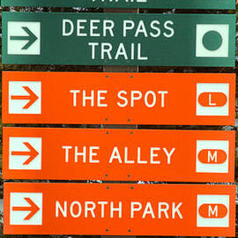 Trail Signs At 7 Springs by Adam Jewell