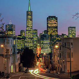 Transamerica Pyramid At Night by Brandon Doran