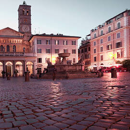 Trastevere Basilica, Rome Italy by Anna Serrano