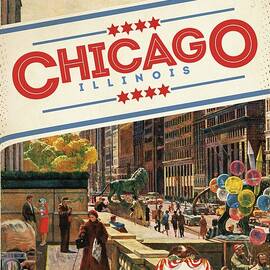 Travel Poster_chicago by John Falter