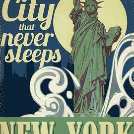 Travel Poster_new York by J.c. Leyendecker