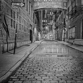 Tribeca's NYC Skybridge BW by Susan Candelario
