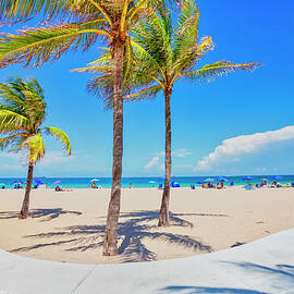 Tropical Beach by Claudia Uripos