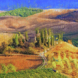 Tuscany vineyards - 14 by AM FineArtPrints