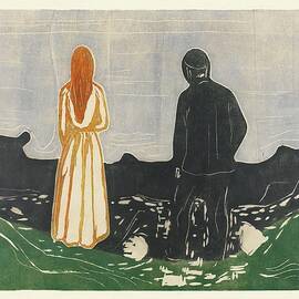 Two Human Beings. The Lonely Ones by Edvard Munch