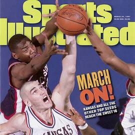 University Of Kansas Scot Pollard, 1997 Ncaa Southeast Sports Illustrated Cover by Sports Illustrated
