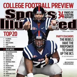 University Of Mississippi Qb Jevan Snead And Daverin Sports Illustrated Cover by Sports Illustrated