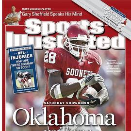 University Of Oklahoma Adrian Peterson Sports Illustrated Cover by Sports Illustrated