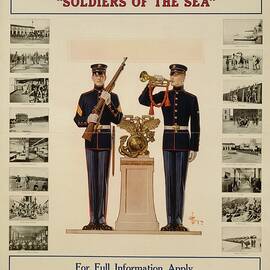 U.s. Marines soldiers Of The Sea by J.c. Leyendecker