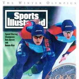 Usa Dan Jansen And Bonnie Blair, 1994 Winter Olympics Sports Illustrated Cover by Sports Illustrated