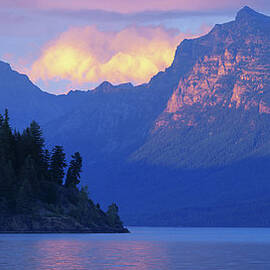 Usa, Montana, Glacier Np, Mountains by Paul Souders