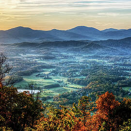 Valley Sunrise From The Blue Ridge by Sky Noir Photography By Bill Dickinson