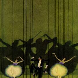 Vanity Fair Cover Of Three Dancers On Stage by William Bolin