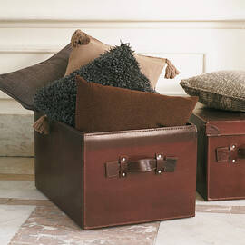 Various Accessories In Leather Boxes by Luc Wauman