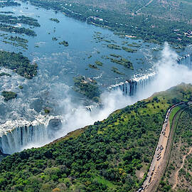 Victoria Falls, Aerial View by Marcy Wielfaert