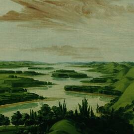 View From Floyds Grave, 1300 Miles Above St. Louis by George Catlin