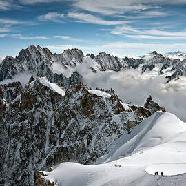 View Of Overlooking Alps by Ellen Van Bodegom
