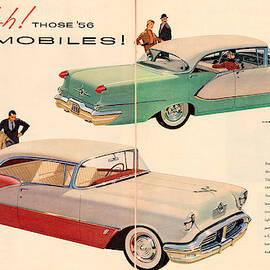 Vintage 1956 Oldsmobile Car Advert by Georgia Clare