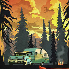 Vintage Shasta Camper by Sassan Filsoof