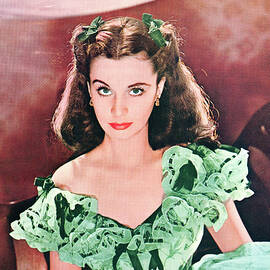 vivien leigh green dress As Scarlett Ohara by Bettmann scarlett o'hara green and white dress