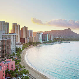 Waikiki Beach At Sunrise by M Swiet Productions