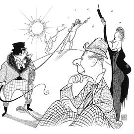 Waiting For Godot by Al Hirschfeld