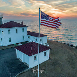 Watch Hill Lighthouse  by Veterans Aerial Media LLC