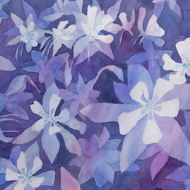 Watercolor - Blue Columbine Design by Cascade Colors