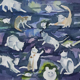 Watercolor - Cat and Mouse Design by Cascade Colors