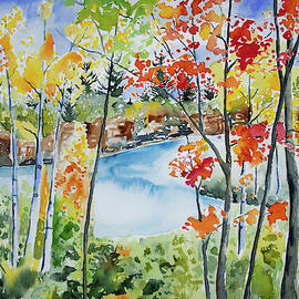 Watercolor - Northern Minnesota Autumn by Cascade Colors