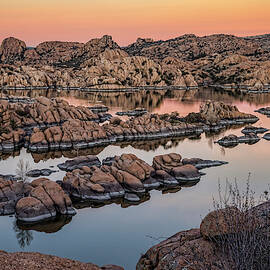 Watson Lake at Dusk by Kelley King