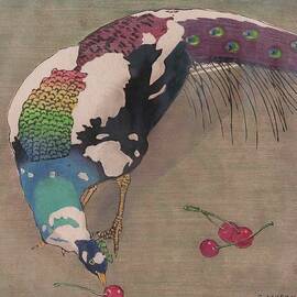 Weissgefleckter Pfau by Carl Moser