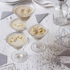 White Almond Gazpacho Shots by Great Stock!