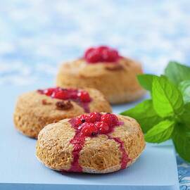 Wholemeal Scones With Redcurrants by Studio Lipov