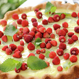 Wild Strawberry Tart With Vanilla Cream by Franco Pizzochero