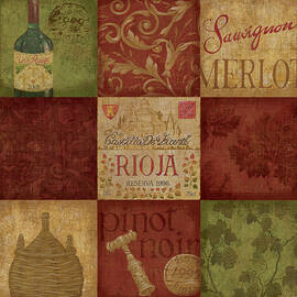 Wine Collage I by Sparx Studio