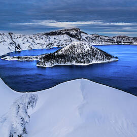 Winter at Crater Lake by Russell Wells
