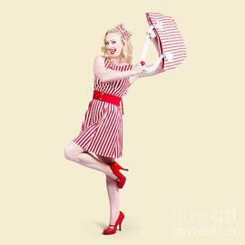 Woman posing with hand bag by Jorgo Photography