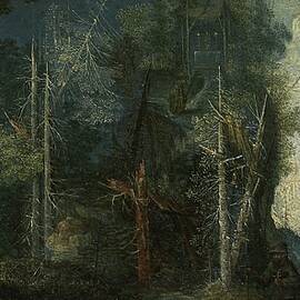 Woodland Scenery With Hermitage by Pieter Stevens